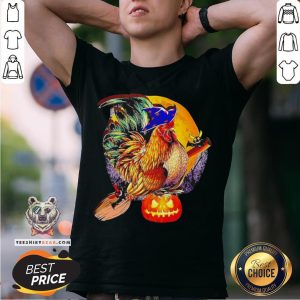 Nice Rooster Witch Happy Halloween Shirt