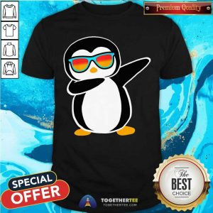 Colorful Dabbing Penguin Shirt