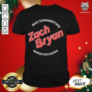 Premium Zach Bryan Merch Bad Songwriting Shirt