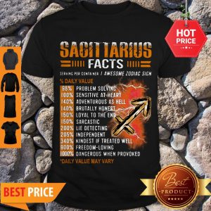 Sagittarius Facts Awesome Zodiac Sign Shirt