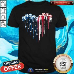 Soccer Love American Flag Shirt