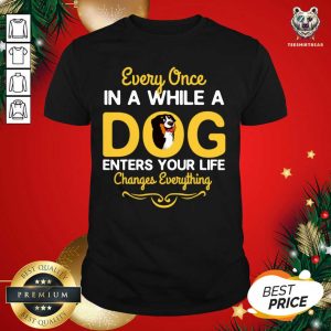 Top Every Once In A While A Bernese Mountain Dog Enters Your Life Changes Everything Shirt