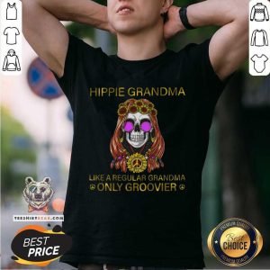 Hippie Grandma Only Groovier Skull Shirt