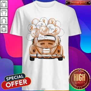 Cute Leukemia Fight Faith Hope Love Cure Car Balloon Shirt