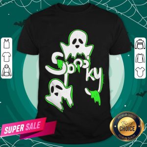 Awesome Spooky Ghosts With Green Slime T-Shirt