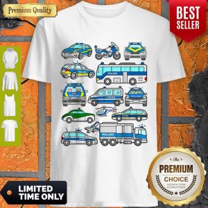 Awesome German Police Cars Policeman Germany Polizei Vehicles Shirt