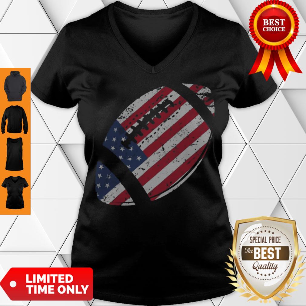 Perfect American Football 4th July American Flag Patriotic For Shirt