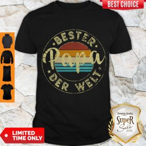 Premium Bester Papa Der Welt Vintage Shirt