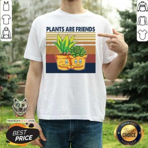 Awesome Plants Are Friends Vintage Retro Shirt