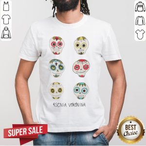 Sugar Skulls Ksenia Voronina Dia De Los Muertos Day Of Dead Shirt