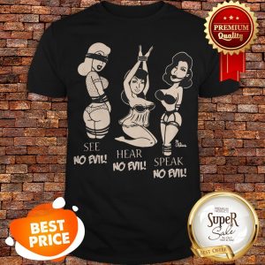 Pinky Star Women’s See No Evil Hear No Evil Speak No Evil Shirt