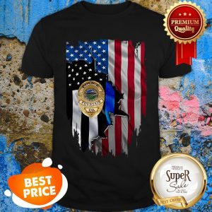 Official Police Fountain Co American Flag Shirt