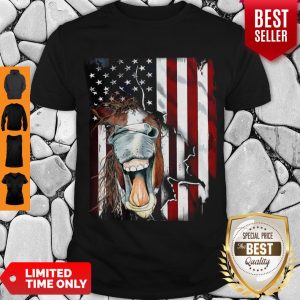 Nice Horse Face Flag Shirt