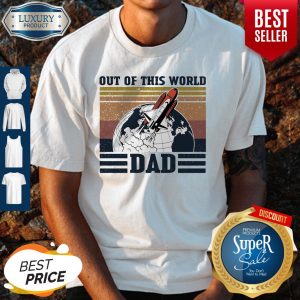 Retro Navy Nasa Out Of This World Dad Vintage Shirt