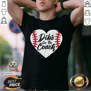 Nice Dibs On The Coach Baseball Heart Shirt