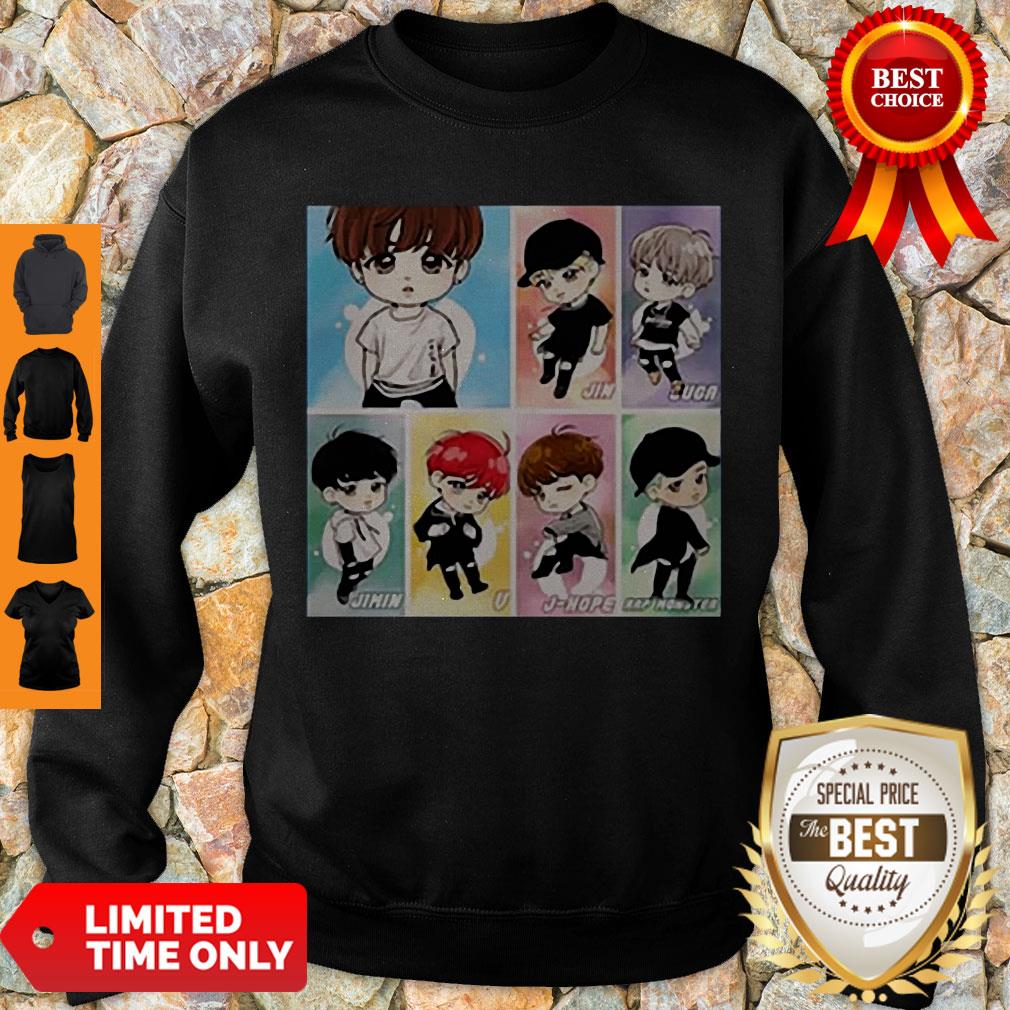 Cute Chibi BTS Band Member Shirt