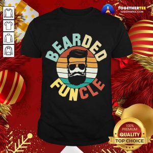 Premium Cool Bearded Funcle Funny Uncle Vintage Retro Shirt