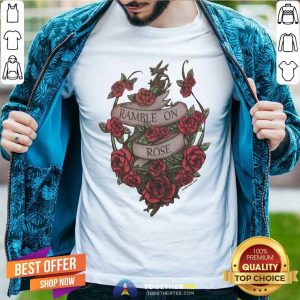Top Ramble On Rose Dead Inspired Womens Racerback Shirt