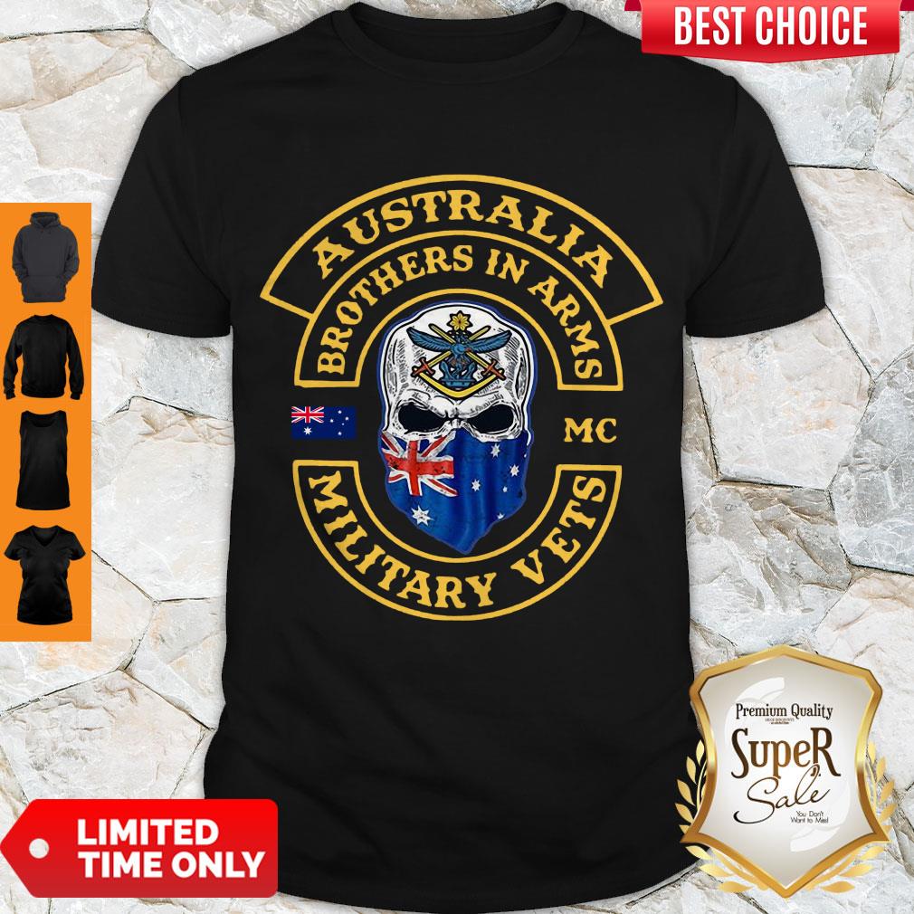 OFFICIAL AUSTRALIA BROTHERS IN ARMS MILITARY VETS SHIRT