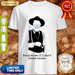 Modern Tombstone Face Mask Forgive Me If I Don’t Shake Hands Shirt