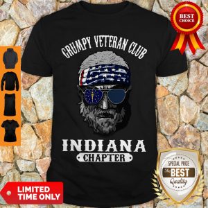 Nice Grumpy Veteran Club Indiana Chaper Shirt