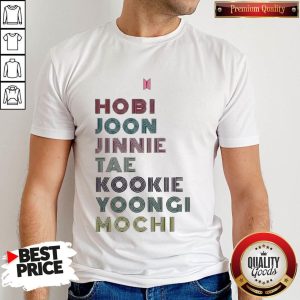 Funny Hobi Joon Jinnie Tae Kookie Yoongi Mochi Vintage Shirt