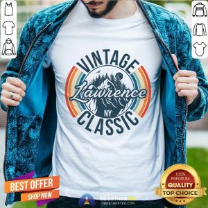Happy I Love Lawrence New York Retro Vintage Classic T-Shirt