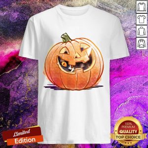 Pretty Pumpkin Spice Kitty Cat Halloween Shirt