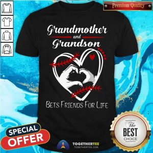 Cute Grandmother And Grandson Best Friends For Life Shirt