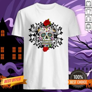 Sugar Skull Roses Day Of Dead Dia De Muertos Vintage Shirt