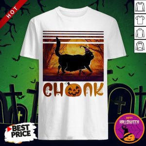Halloween Cat Chonk Pumpkin Vintage Shirt