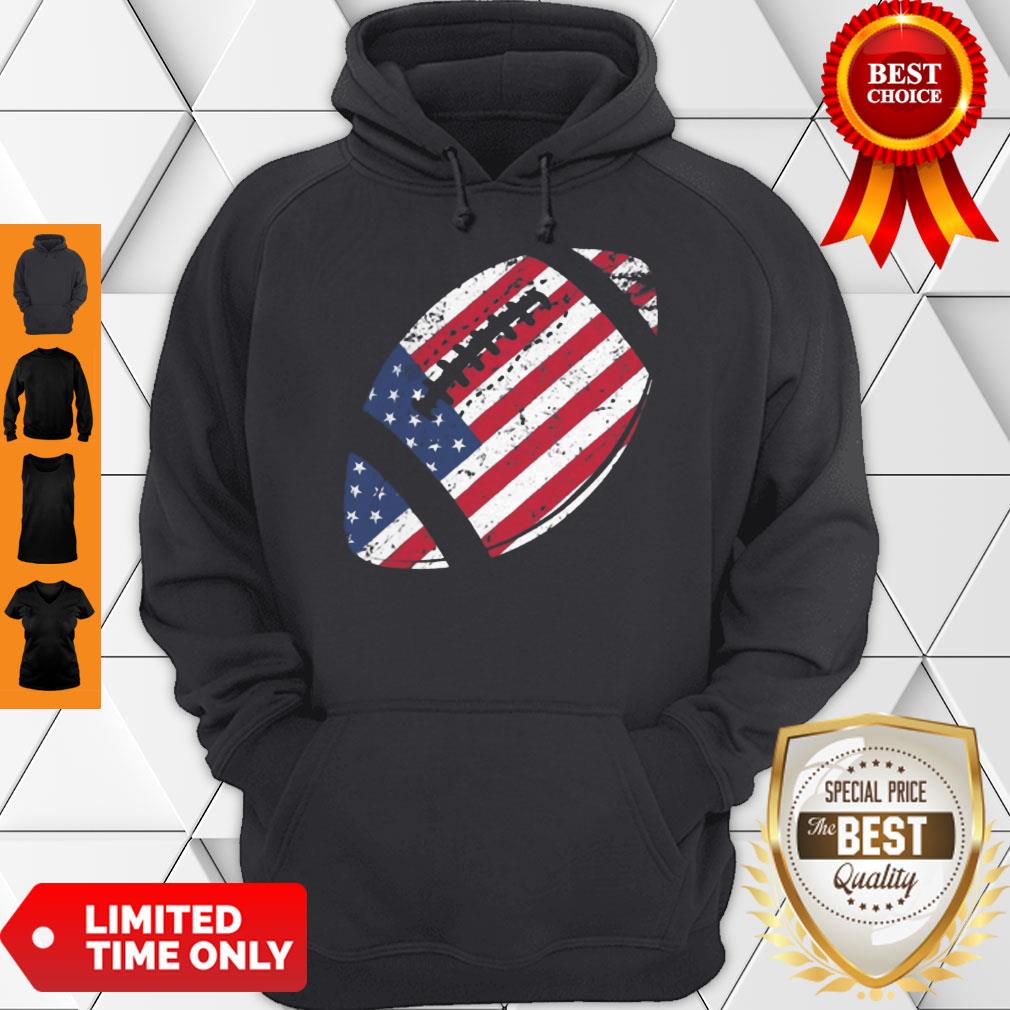 Perfect American Football 4th July American Flag Patriotic For Shirt