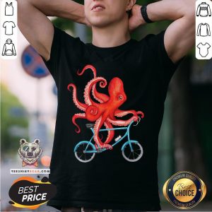 Official Octopus Riding Bicycle Shirt