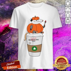 Nice Possum Spice Latte Coffee Halloween Shirt