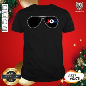 Top Joe Biden Aviator Sunglasses Patriotic American T-Shirt