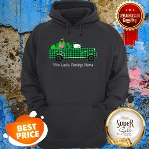 Buffalo Plaid Truck One Lucky Flamingo Mama St Patricks Day Shirt