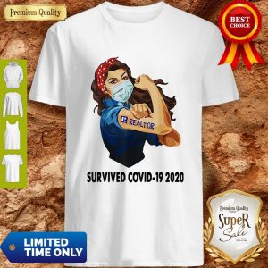 Beautiful Strong Woman Tattoos Realtor Survived COVID-19 2020 Shirt