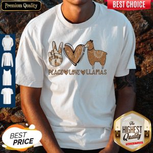 Premium Peace Love Llamas Diamond Shirt