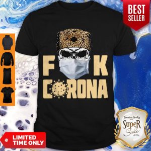 Premium Skull Leopard Mask Fuck Coronavirus Shirt