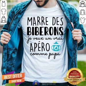 Mare Des Biberons Apero Comme Papa Shirt