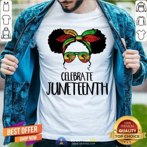 Celebrate Juneteenth Color Bun Girl Shirt