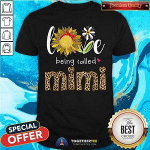 Love Being Called Mimi Leopard Sunflower Shirt