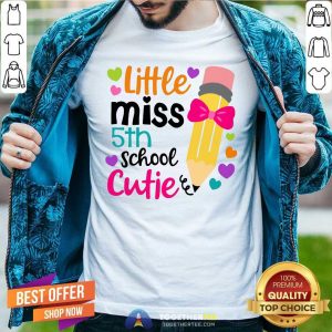 Colorful Little Miss 5th Grade Cutie Shirt