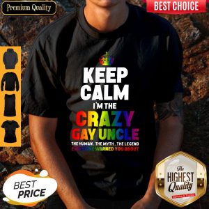 Official Keep Calm I'm The Crazy Gay Uncle Shirt