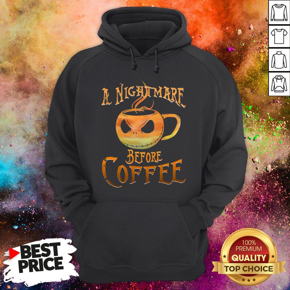 A Nightmare Before Coffee Skull Halloween Day Shirt