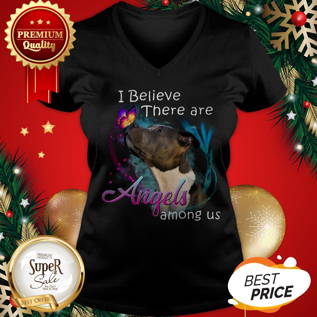 American Pit Bull Terrier I Believe There Are Angels Among Us Shirt