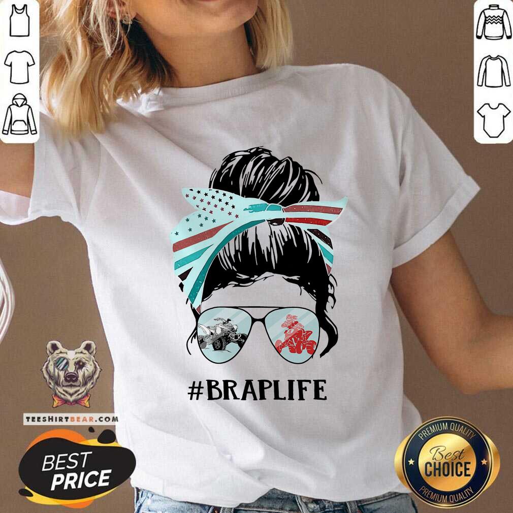 Atv Racing Life Messy Bun Girl Shirt