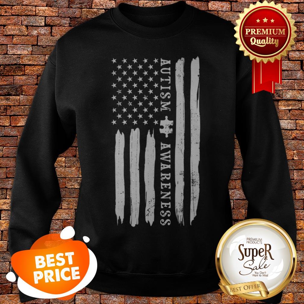 Autism Awarenesss Autism Flag Puzzle Piece Gift Shirt