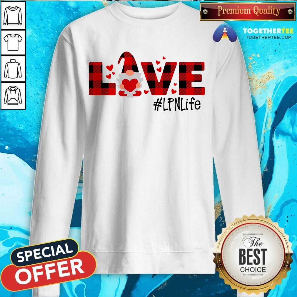 Awesome Gnome Love Valentine LPN Life Shirt