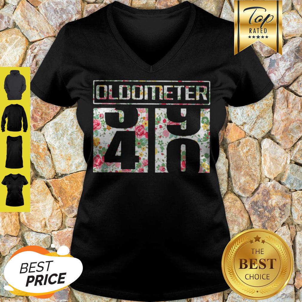 Awesome Oldometer 39 40 Flower Shirt